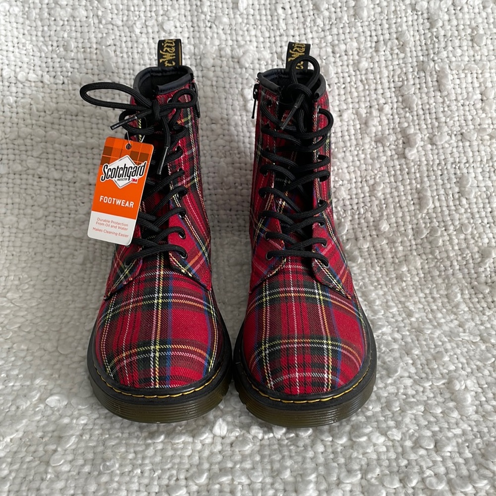 Dr Marten Junior Tartan Boot